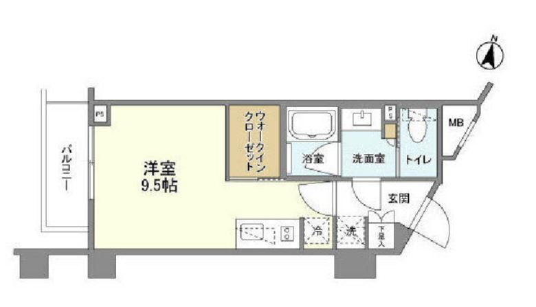ザ・パークハビオ柿の木坂　216号室　間取り