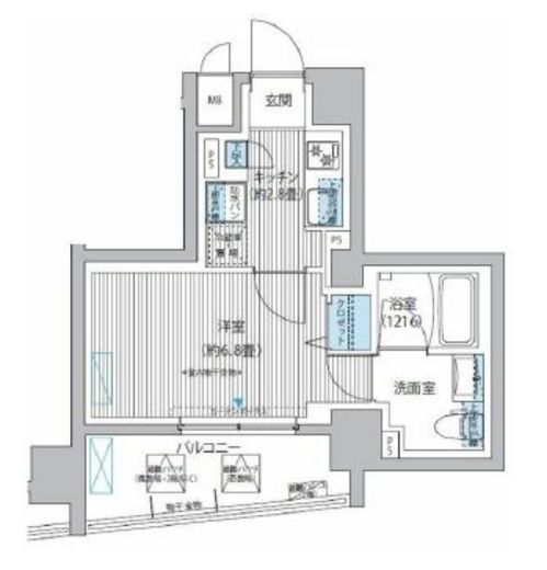 ルヴェール日本橋小伝馬町　501号室　間取り