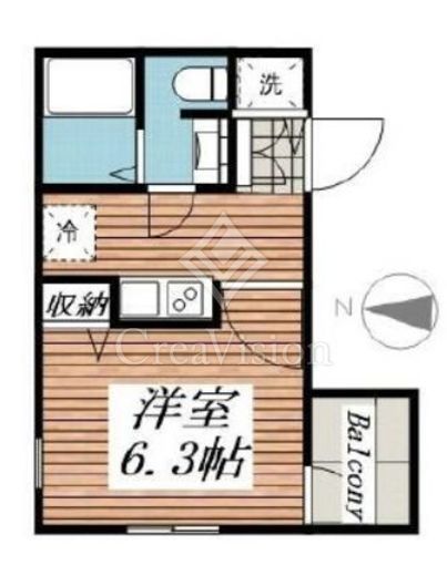 グランヒルレジデンス目黒大橋　203号室　間取り