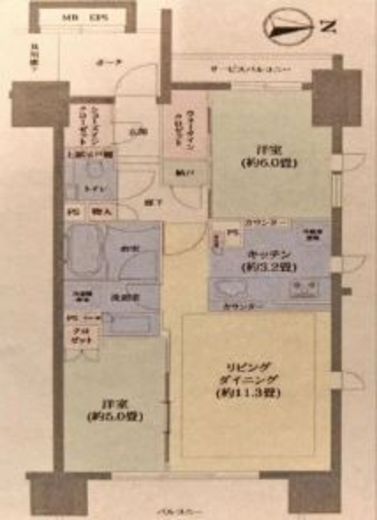 シティハウス千代田外神田　908号室　間取り