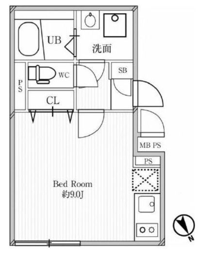 LEGALAND中目黒　301号室　間取り