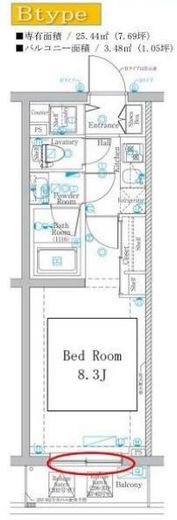 DIPS高田馬場駅前　302号室　間取り