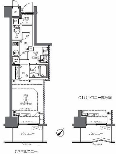 ZOOM日本橋馬喰町　903号室　間取り