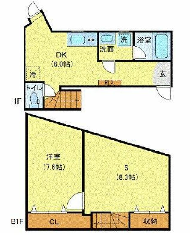 プライベートプレイス広尾　103号室　間取り