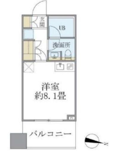シティタワー大井町　413号室　間取り