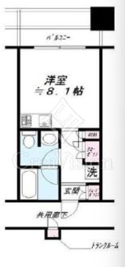 シティタワー大井町　415号室　間取り