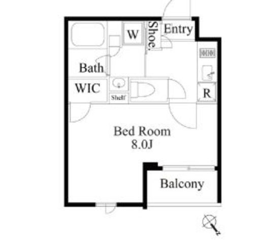 グランパセオ四谷若葉　209号室　間取り