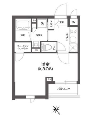 グランパセオ四谷若葉　309号室　間取り