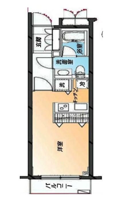 デュオスカーラ東日本橋　1105号室　間取り