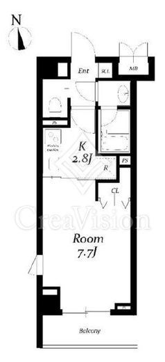 CLASS YOTSUYA　204号室　間取り