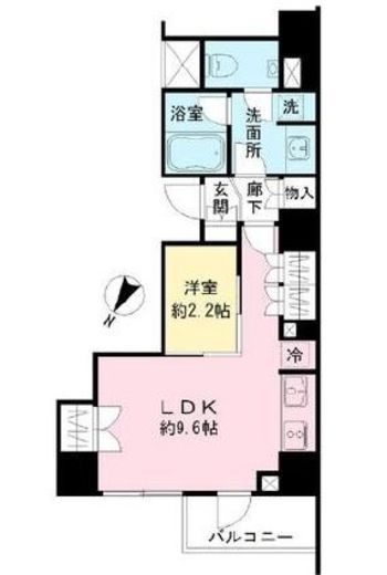 ＩＢＩＳ市ヶ谷　201号室　間取り