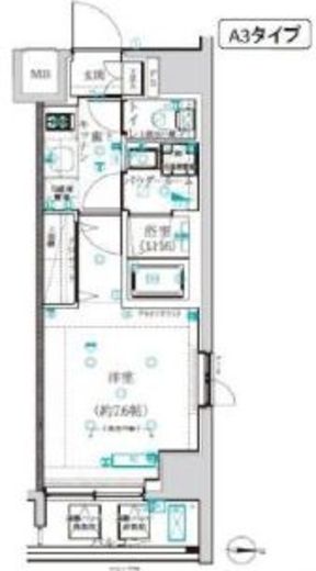 アルテシモレフィナ　405号室　間取り