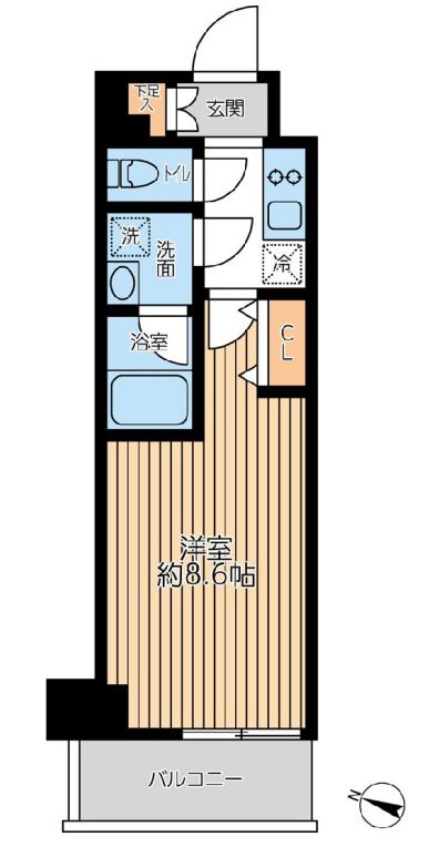 グランパセオ日本橋三越前　903号室　間取り