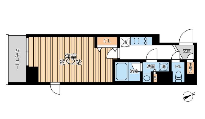 グランパセオ日本橋三越前　504号室　間取り