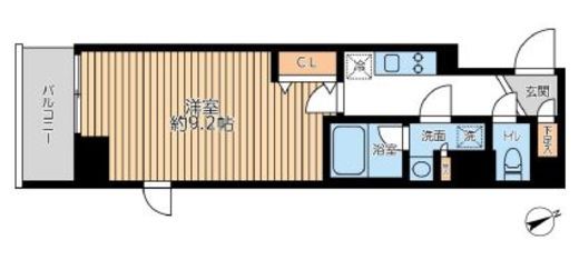 グランパセオ日本橋三越前　504号室　間取り