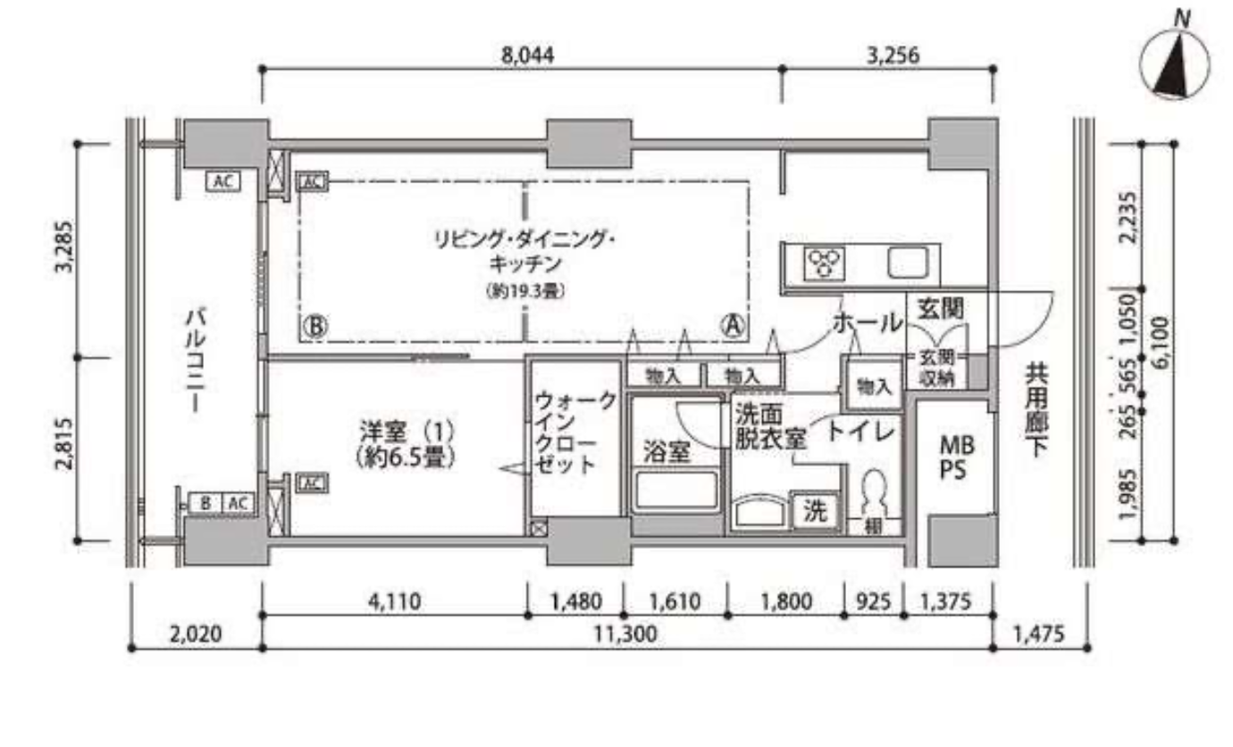 東雲キャナルコートCODAN　16号棟407号室　間取り