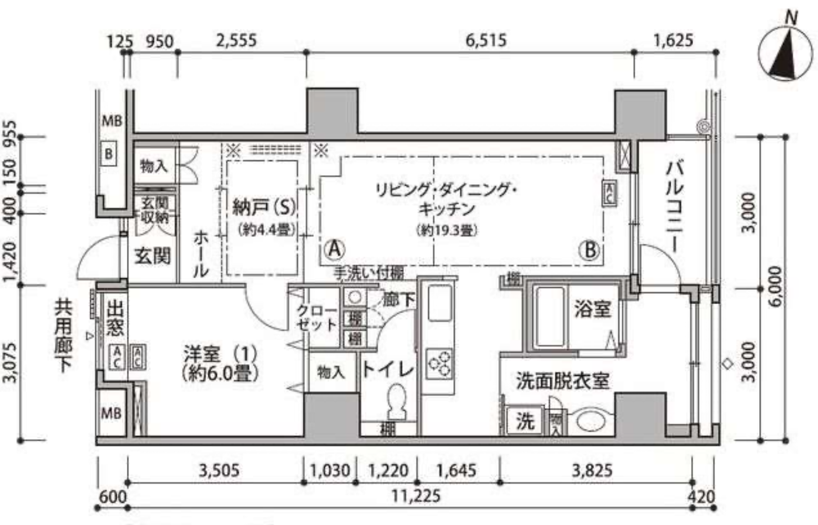 東雲キャナルコートCODAN　18号棟318号室　間取り