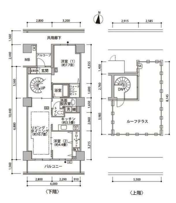 東雲キャナルコートCODAN　21号棟1404号室　間取り