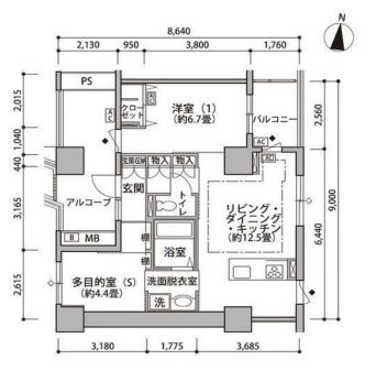 東雲キャナルコートCODAN　19号棟508号室　間取り