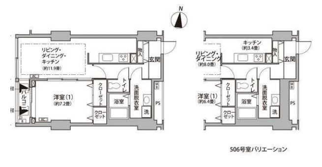 東雲キャナルコートCODAN　12号棟506号室　間取り