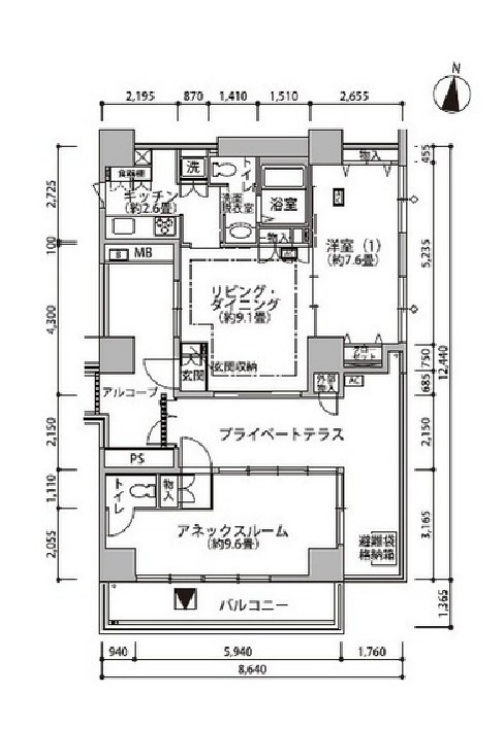 東雲キャナルコートCODAN　19号棟911号室　間取り