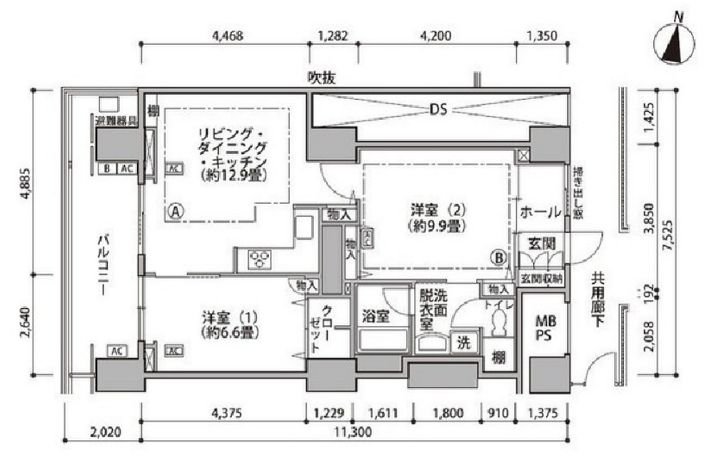 東雲キャナルコートCODAN　16号棟206号室　間取り