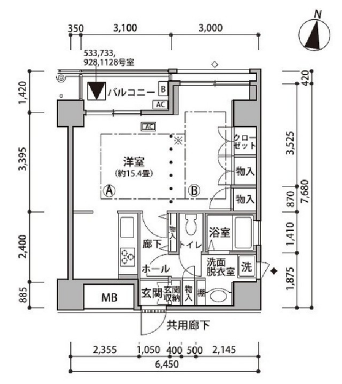 東雲キャナルコートCODAN　18号棟928号室　間取り