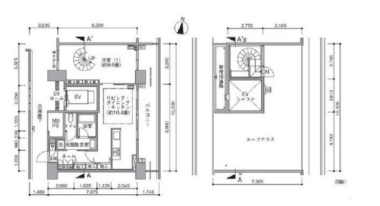東雲キャナルコートCODAN　17号棟1402号室　間取り