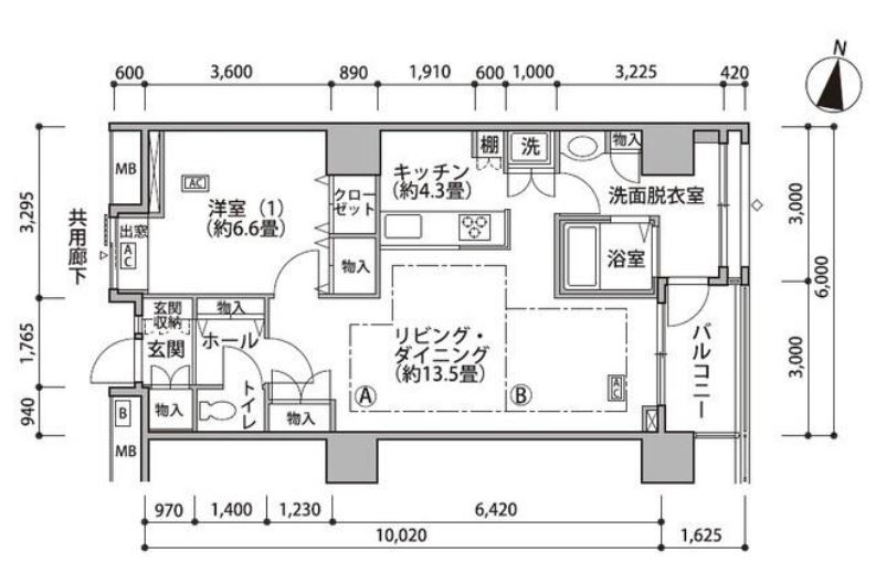 東雲キャナルコートCODAN　１８号棟1012号室　間取り