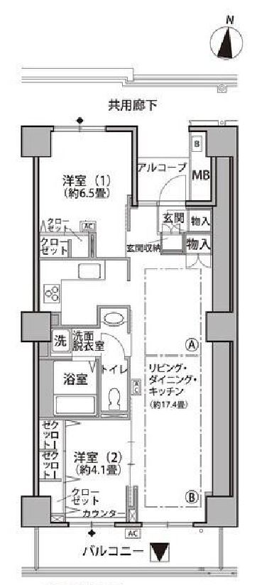 東雲キャナルコートCODAN　２１号棟603号室　間取り