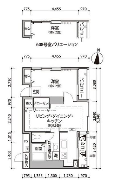 東雲キャナルコートCODAN　12号棟608号室　間取り