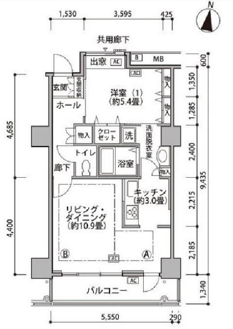 東雲キャナルコートCODAN　18号棟828号室　間取り