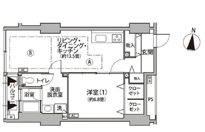 東雲キャナルコートCODAN　12号棟808号室　間取り