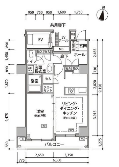 東雲キャナルコートCODAN　18号棟329号室　間取り