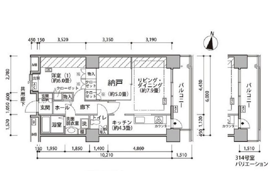 東雲キャナルコートCODAN　18号棟514号室　間取り