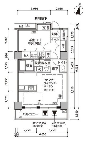 東雲キャナルコートCODAN　18号棟725号室　間取り