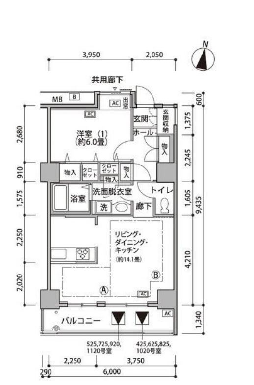東雲キャナルコートCODAN　18号棟525号室　間取り