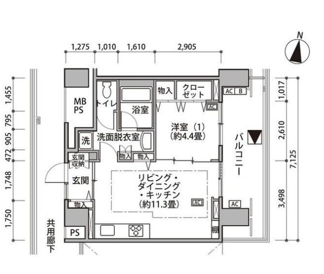 東雲キャナルコートCODAN　17号棟508号室　間取り