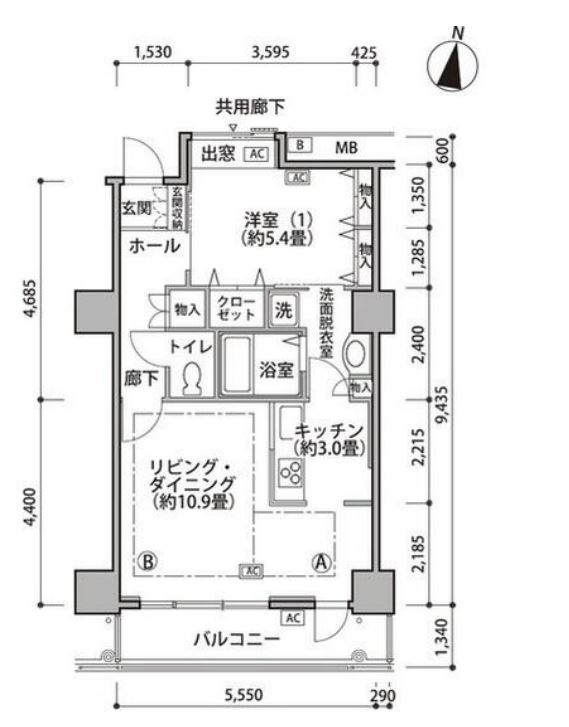 東雲キャナルコートCODAN　18号棟1123号室　間取り