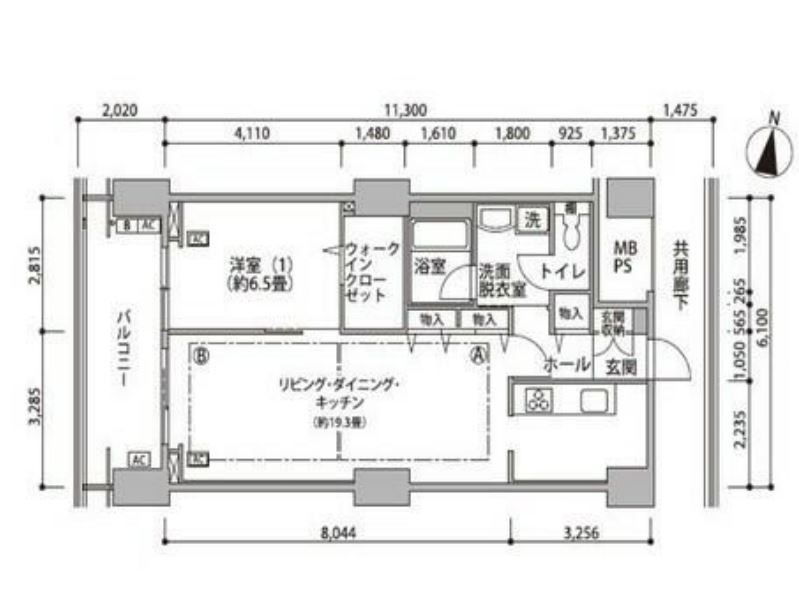 東雲キャナルコートCODAN　16号棟1210号室　間取り