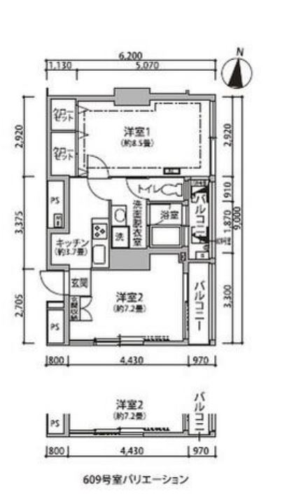 東雲キャナルコートCODAN　12号棟609号室　間取り