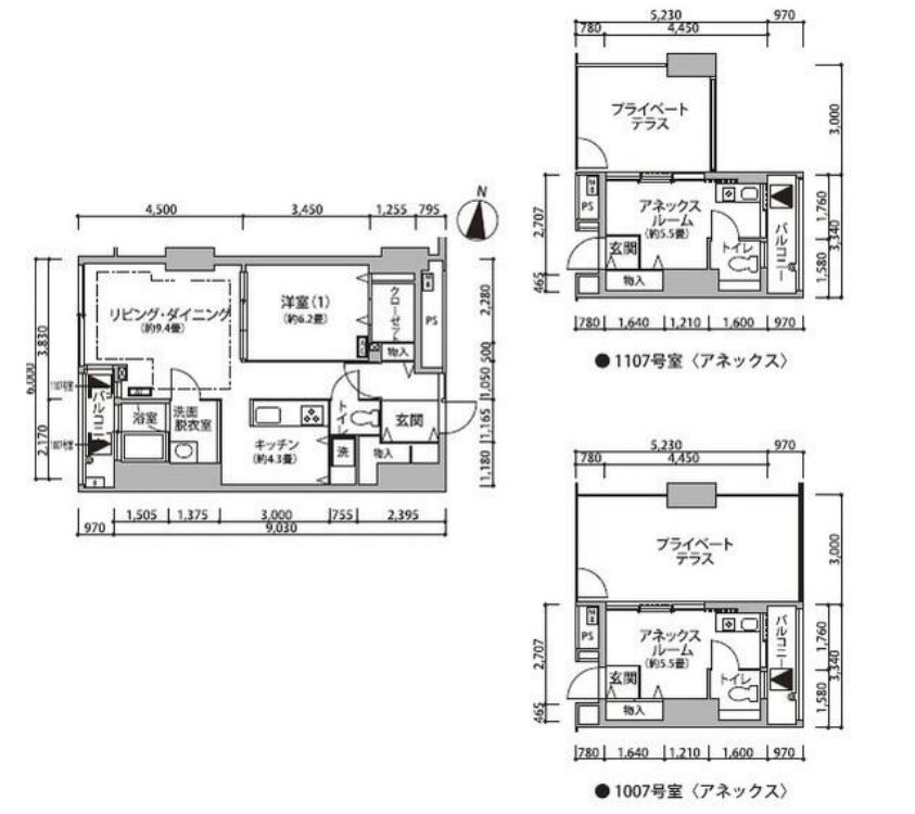 東雲キャナルコートCODAN　12号棟1007号室　間取り