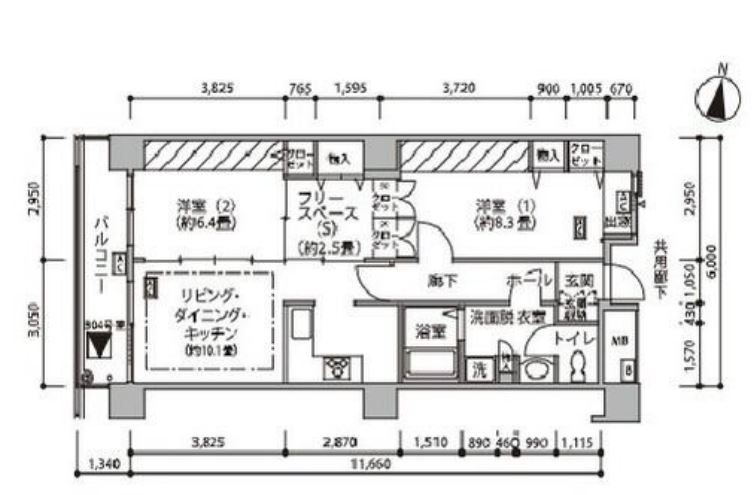 東雲キャナルコートCODAN　18号棟804号室　間取り