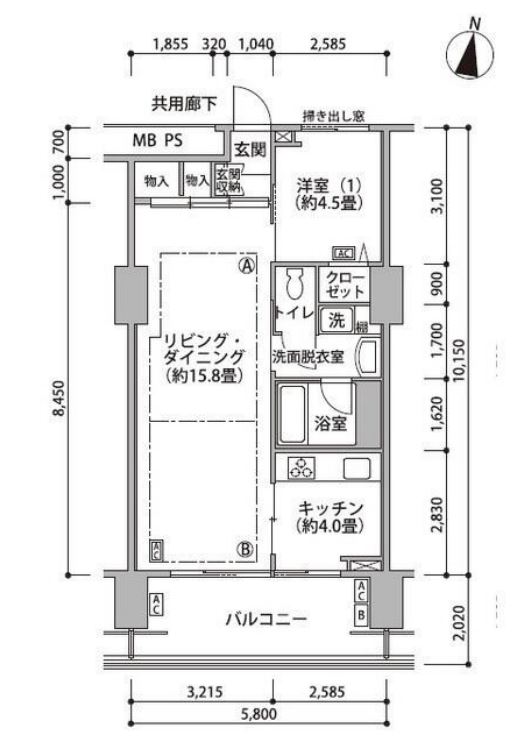東雲キャナルコートCODAN　17号棟516号室　間取り