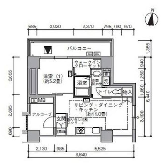 東雲キャナルコートCODAN　19号棟406号室　間取り