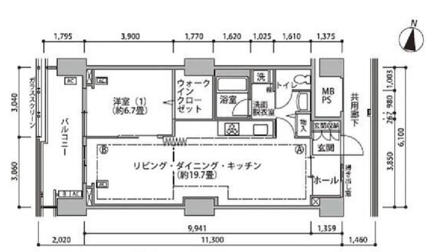 東雲キャナルコートCODAN　16号棟504号室　間取り
