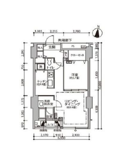 東雲キャナルコートCODAN　11-1011号室　間取り