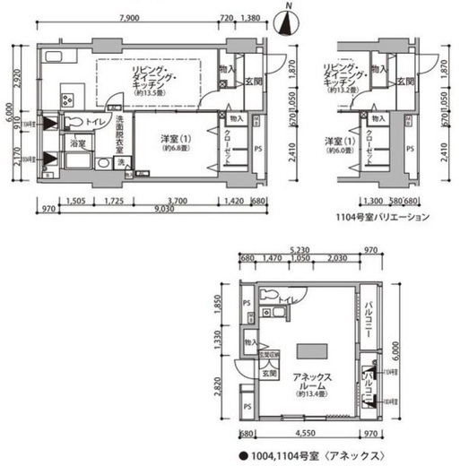 東雲キャナルコートCODAN　12-1104号室　間取り