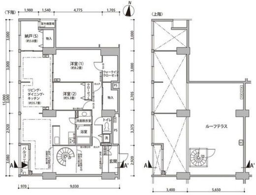 東雲キャナルコートCODAN　12-1401号室　間取り