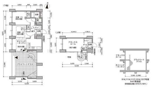 東雲キャナルコートCODAN　14-1317号室　間取り